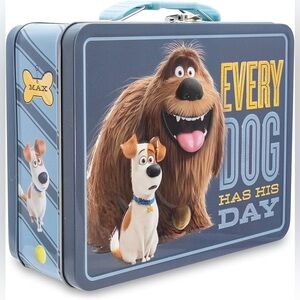 Secret Life of Pets Metal Lunch Box Tin Carry-All Max Duke NWT